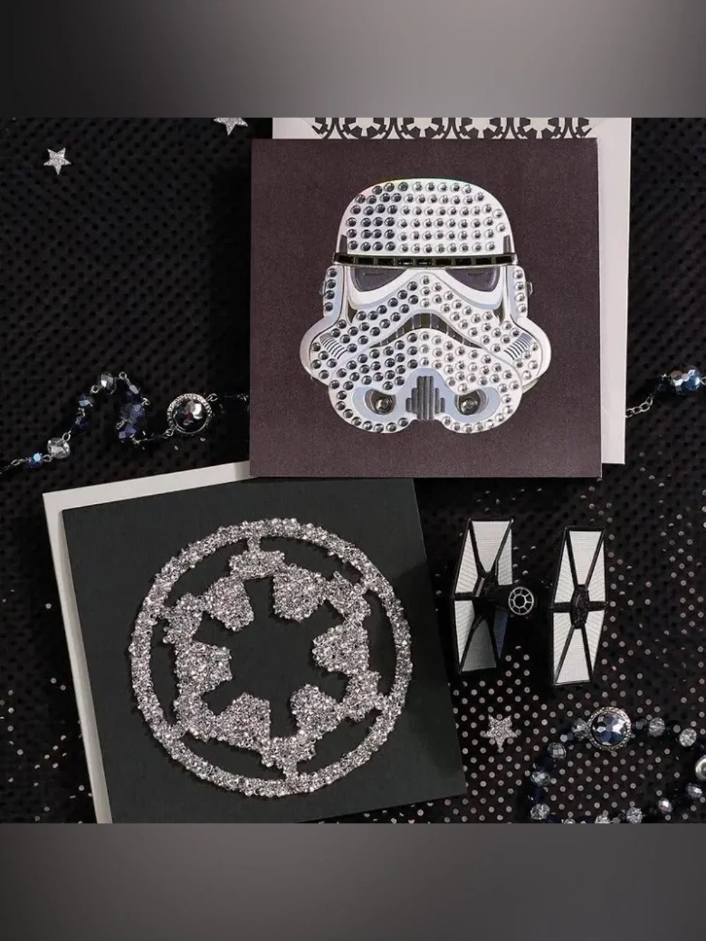 NEW Papyrus Sparkling Stormtrooper Card, blank inside Star Wars